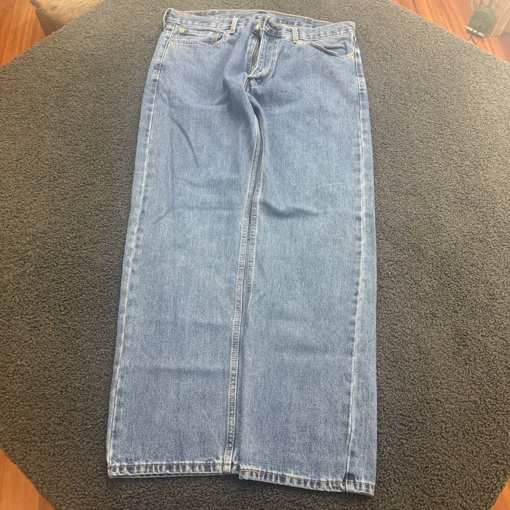 Levi's 505 Jeans Mens 38x32 Blue Straight Leg Zip Fly 5 Pocket Denim Medium Wash
